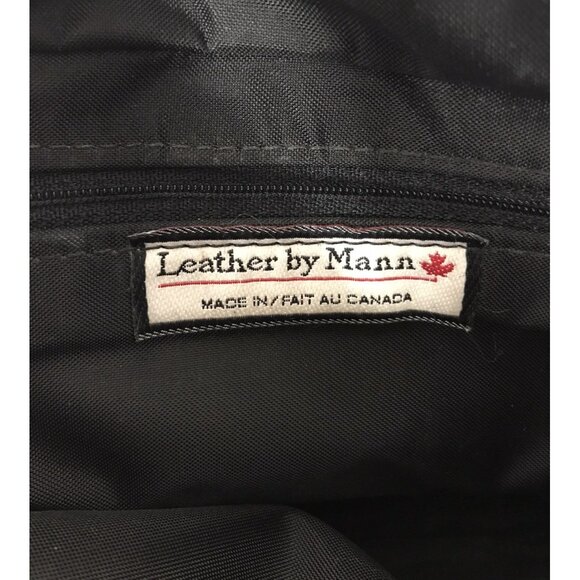 EUC Brown Leather Leather By Mann Bag Purse Made in Canada Handbag - Picture 3 of 7